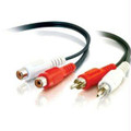 C2g Audio Extension Cable - Rca - Female - Rca - Male - 6 Feet - Black