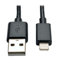 Tripp Lite 10in Lightning Usb/sync Charge Cable For Apple Iphone / Ipad Black 10 In
