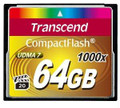 Transcend Information 64gb Cf Card (1000x, Type I )