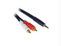 C2g 3ft Velocityandtrade; One 3.5mm Stereo Male To Two Rca Stereo Male Y-cable
