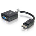 C2g 8in Displayport Male To Vga Female Active Adapter Converter - Black (taa