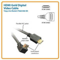 Tripp Lite 6ft High Speed Hdmi Cable Digital Video With Audio Right Angle Connector 4k X 2k
