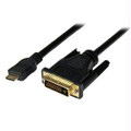 Startech 2m/6.6ft Mini Hdmi Male To Dvi-digital (24-pin) Male Cable; Full Hd 1920x1200p 6