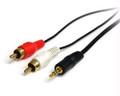 Startech Connect Your Computer Or Audio Player To An Rca Audio Device - Mini Jack To Rca