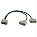 P564-001 - Tripp Lite 1ft Dvi Y Splitter Video Monitor Cable Dvi-d M/2xf 1 Ft - Tripp Lite