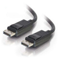 54404 - C2g 25ft Displayport Cable With Latches 8k Uhd M/m - Black - C2g