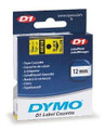 45018 - Dymo Black Print/ Yellow Tape, 1/2 X 23 - Dymo