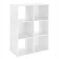 6422-8857-WHT - 6 Section Cube Organizer White - Whitmor
