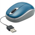 70753 - Retractable USB A Mouse Teal - Verbatim
