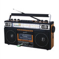 SC-3201BTWOOD - 4 Band Radio & Cassette Player - Supersonic
