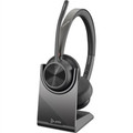 Poly Voyager 4320 UC USB-A Binaural Wireless Headset w/ Charging Stand, Part# 218476-01