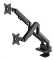 Manhattan Aluminum Gas Spring Dual Monitor Desk Mount with 8-in-1 Docking Station, Part# 461887