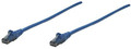 INTELLINET 3 Ft (0.9m), Cat6 Snag less Patch Cable, Blue - 342575