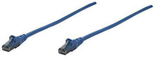 INTELLINET 3 Ft (0.9m), Cat6 Snag less Patch Cable, Blue - 342575