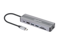 Manhattan USB-C 7-in-1 Docking Station with Power Delivery, Part# 153928