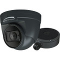 Speco 8MP Flexible Intensifier AI IP Turret Camera with Junc Box, 2.8-12mm motorized Lens, Dark Gray, NDAA, Part# O8FT1M