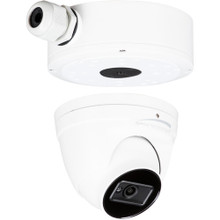 Speco O8T9 8MP IP Turret Camera with 2.8mm Fixed Lens, Advanced Analytics, Includes Junction Box, White, NDAA, Part# O8T9