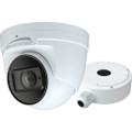 Speco 8MP H.265 NDAA IP Turret Camera with Advanced Analytics, Junction Box, White, Part# O8T9M