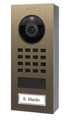 Doorbird D1101V Surface-Mount IP Video Door Station, 1 Call Button, Real burnished brass, D1101V-S, Part# 423873346