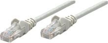 Intellinet IEC-C5-GY-3, Network Cable, Cat5e, UTP, RJ45 Male / RJ45 Male, 1.0 m (3 ft.), Gray, Part# 318921