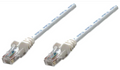 Intellinet IEC-C5-WT-3, Network Cable, Cat5e, UTP, RJ45 Male / RJ45 Male, 1.0 m (3 ft.), White, Part# 320672