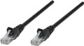 Intellinet IEC-C5-BK-5, Network Cable, Cat5e, UTP, RJ45 Male / RJ45 Male, 1.5 m (5 ft.), Black, Part# 338387