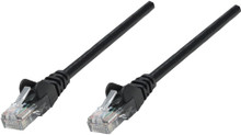 Intellinet IEC-C5-BK-5, Network Cable, Cat5e, UTP, RJ45 Male / RJ45 Male, 1.5 m (5 ft.), Black, Part# 338387