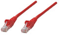 Intellinet IEC-C5-RD-5, Network Cable, Cat5e, UTP, RJ45 Male / RJ45 Male, 1.5 m (5 ft.), Red, Part# 338394