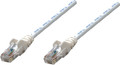 Intellinet IEC-C5-WT-5, Network Cable, Cat5e, UTP, RJ45 Male / RJ45 Male, 1.5 m (5 ft.), White, Part# 338370