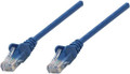 Intellinet IEC-C5-BL-7, Network Cable, Cat5e, UTP, RJ45 Male / RJ45 Male, 2.0 m (7 ft.), Blue, Part# 3658781