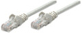 Intellinet IEC-C5-GY-7, Network Cable, Cat5e, UTP, RJ45 Male / RJ45 Male, 2.0 m (7 ft.), Gray, Part# 318976