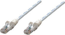 Intellinet IEC-C5-WT-7, Network Cable, Cat5e, UTP, RJ45 Male / RJ45 Male, 2.0 m (7 ft.), White, Part# 320689
