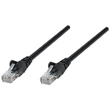 Intellinet IEC-C5-BK-10, Network Cable, Cat5e, UTP, RJ45 Male / RJ45 Male, 3.0 m (10 ft.), Black, Part# 320764