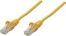 Intellinet IEC-C5-YLW-10, Network Cable, Cat5e, UTP, RJ45 Male / RJ45 Male, 3.0 m (10 ft.), Yellow, Part# 319805