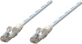 Intellinet IEC-C5-WT-14, Network Cable, Cat5e, UTP, RJ45 Male / RJ45 Male, 5.0 m (14 ft.), White, Part# 320702