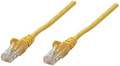 Intellinet IEC-C5-YLW-14, Network Cable, Cat5e, UTP, RJ45 Male / RJ45 Male, 5.0 m (14 ft.), Yellow, Part# 319850