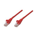 Intellinet IEC-C5-RD-25, Network Cable, Cat5e, UTP, RJ45 Male / RJ45 Male, 7.5 m (25 ft.), Red, Part# 319898