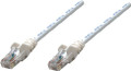 Intellinet IEC-C5-WT-25, Network Cable, Cat5e, UTP, RJ45 Male / RJ45 Male, 7.5 m (25 ft.), White, Part# 320719