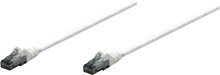 Intellinet IEC-C6-WT-0.5, Network Cable, Cat6, UTP, RJ45 Male / RJ45 Male, 0.15 m (0.5 ft.), White, Part# 347372