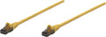 intellinet IEC-C6-YLW-0.5, Network Cable, Cat6, UTP, RJ45 Male / RJ45 Male, 0.15 m (0.5 ft.), Yellow, Part# 347419