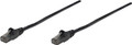 Intellinet IEC-C6-BK-1, Network Cable, Cat6, UTP, RJ45 Male / RJ45 Male, 0.3 m (1 ft.), Black, Part# 343312