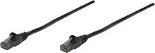 Intellinet IEC-C6-BK-1, Network Cable, Cat6, UTP, RJ45 Male / RJ45 Male, 0.3 m (1 ft.), Black, Part# 343312