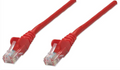 Intellinet IEC-C6-RD-1, Network Cable, Cat6, UTP, RJ45 Male / RJ45 Male, 0.3 m (1 ft.), Red, Part# 343329