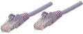 Intellinet IEC-C6-PRP-1,  Network Cable, Cat6, UTP, RJ45 Male / RJ45 Male, 0.3 m (1 ft.), Purple, Part# 393102