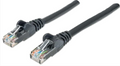 Intellinet IEC-C6-BK-5, Network Cable, Cat6, UTP, RJ45 Male / RJ45 Male, 1.5 m (5 ft.), Black,  Part# 342056