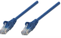 Intellinet IEC-C6-BL-5, Network Cable, Cat6, UTP, RJ45 Male / RJ45 Male, 1.5 m (5 ft.), Blue, Part# 342582