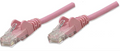Intellinet IEC-C6-PNK-5, Network Cable, Cat6, UTP, RJ45 Male / RJ45 Male, 1.5 m (5 ft.), Pink, Part# 392778