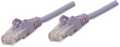 Intellinet IEC-C6-PRP-5,  Network Cable, Cat6, UTP, RJ45 Male / RJ45 Male, 1.5 m (5 ft.), Purple, Part# 393133