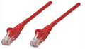 Intellinet IEC-C6-RD-5, Network Cable, Cat6, UTP, RJ45 Male / RJ45 Male, 1.5 m (5 ft.), Red, Part# 342155