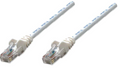 Intellinet IEC-C6-WT-5, Network Cable, Cat6, UTP, RJ45 Male / RJ45 Male, 1.5 m (5 ft.), White, Part# 341950